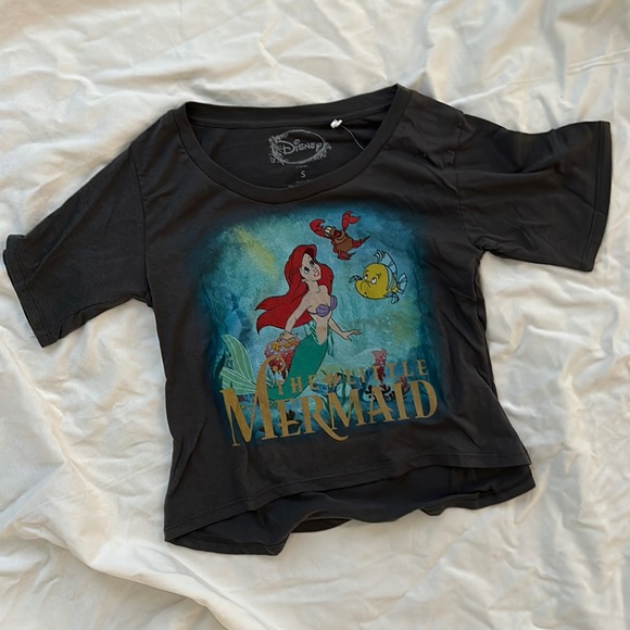 Disney Tops Little Mermaid Crop Tshirt Poshmark